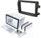Audioproject A462 - Autoradio Radioblende Set Doppel DIN kompatibel für FIAT Ducato Serie 8 ab 2021 - Metall Einbauschacht Auto-Radio Blende schwarz