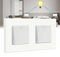 BSEED Double Interrupteur Va Et Vient 1 Gang 2 Voie,Interrupteur Mural Encastrable Moderne Blanc,10A Interrupteur à Bascule avec Panneau en Plastique,Interrupteur d'Éclairage pour la Salle de Bains