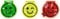 moses LED-Magnet-Clips Smile, 2 Stück, farblich Sortiert
