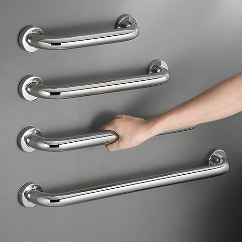 Treppengeländer, Handlauf Sicherheitsgeländer,Stange Edelstahl-Treppenhandlauf 30-120CM,Handfußgeländer Rutschfestem mit Zubehör, Kit Treppengeländer und Außen für Küche BadGarten Balkon（Größe: 80 cm）