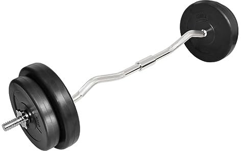 Curlstange mit Gewichten 30 kg, Gesamtgewicht: 30 kg