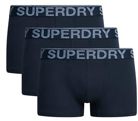 Superdry Herren Trunk Triple Pack Boxershorts, Eclipse Navy,