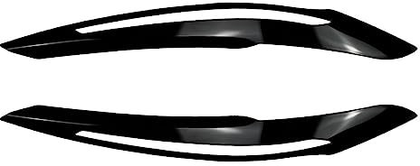 MURRAYLE Passend for BMW 1er F20 F21 118i 120d 120i M135i Pre-Lci 2011–2015, ABS-Auto-Frontscheinwerfer, Augenbrauen, Augenlider, Aufkleber, glänzend schwarz Scheinwerfer-Augenbraue (Size : Gloss Bla