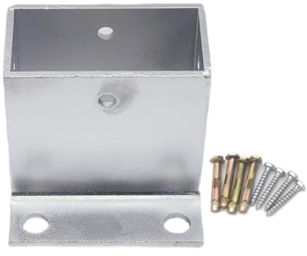 pfostenträger 1 2 4 Set Pfostensockelschutz, verstellbarer Pfostenschutz for Schutz von Handläufen, Briefkastengeländern, 2 x 1,2, 2,4 x 1,6, 3,2 x 1,6, 4 x 2, 6 x 4 Zoll, universelle Pergola-Zaunhalt