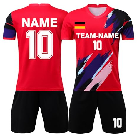 ORYG Personalisierte Fußballtrikots Männer Kinder Sport Fußball Shorts Anzug Erwachsene Team Training Fußball Uniform