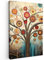 MuchoWow© Leinwände 60x90 cm Wall Decoration Bilder Schlafzimmer Deko Pictures Canvas Painting Wanddekoration Wohnzimmer Baum - Baum des Lebens - Farbe