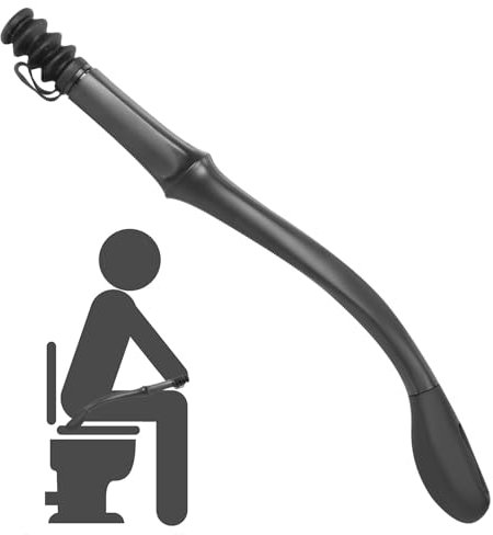 Essuie Fesse Aide aux Toilettes Pince pour Papier Toilette Aides à La Toilette Outils Long Manche Essuyez pour Handicapée Agée Femme Enceinte 39.5CM