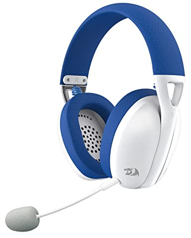 Redragon Ire H848B Casque sans fil Bluetooth et dongle USB, ultra léger 180 g, micro amovible, PC, console, téléphone portable