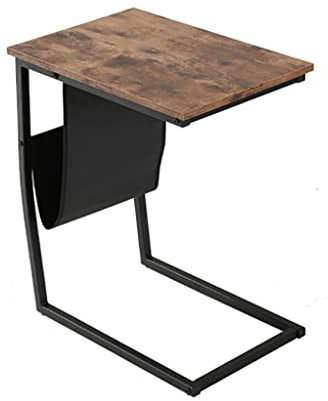 Pimex Mesa Auxiliar para sofá, Mesa móvil para Sala de Estar, Ordenador portátil, Escritorio de Oficina en casa con Estructura metálica