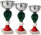 Hole Gadget | Set Premiazioni Sportive Personalizzate - da 3 a 5 Coppe Trofeo Targhetta Metallo Stampata - Coppa per Tornei, Calcio, Club, Competizioni, Fantacalcio - Premio Vincitori (13.519)