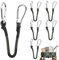 Spanngummi mit Haken, 6er-Pack Robuste Spanngummis mit Haken Elastische Vielzweck Gummi Spanngurte für Gepäck, Dachträger, Camping - Wetterfester, UV-beständiger Expander 8 (30cm)