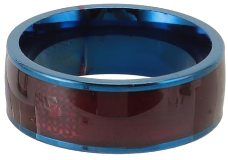 Asixxsix Smarter NFC-Ring, Ntag213-Chip, Tragbarer Smart-Ring Zum Entsperren Intelligenter Türschlösser, Aufladen von Karten, Entsperren von Smartphones, Leichter Intelligenter Ring (Blue)