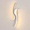 Comely Wandleuchte Innen Modern,12W Wandlampe Innen 3000K Warmweiß, Moderne Kurven Design LED Wandbeleuchtung LED für Wohnzimmer Flur Treppe Schlafzimmer Korridor, Weiße