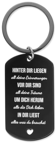 GEBETTER Geburtstag Geschenk Schlüsselanhänger Hinter dir all deine Erinnerungen Vor dir all deine Träume jungs mädchen Geschenkideen für Kindergeburtstag Abschluss Weihnachten Mitgebsel Freund