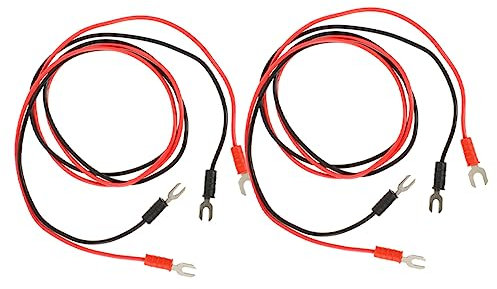 ULDIGI 2sets Multimeter Test Leads for Turntable Earth Pvc Insulation Wire 4pcs*2