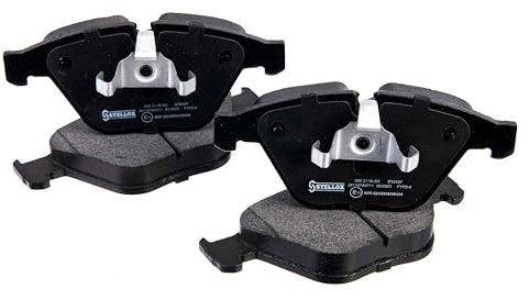 STELLOX 000 211B-SX Bremsbelagsatz, Scheibenbremse (4 Stücke) – ECE-R90 Zertifizierung – mit Anti-Quietsch-Platte – Für PKW, Schwarz