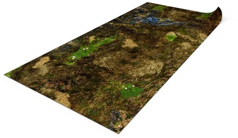 Mat for Wargaming Compatible with Saga 36 x 72/ 91.5 x 183 cm - Muddy Ground