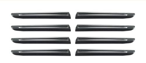 DZSHONGXINSM Kühlergrill Für Toyota für Tundra 2022 2023 2024 Scheinwerfer-Untergrill, dekoratives Ansauggitter, Modifikationszubehör Nieren Doppel Bar Front Grille(Fiber Pattern)