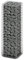 Gecheer Panier de Gabion avec Couvercle Fil Galvanisé 100 x 30 x 30 cm, Mur à Gabion Clôture en Maille, Panier de Gabion pour Jardin, Terrasse et Extérieur Décorative