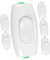 Generic 6 Pcs Bedside Switch Security Lights Plug Proof Outlet Cover Push Button Switch The Switch Double Light Switch Dimmer Switches Switch Cover switch Abs White