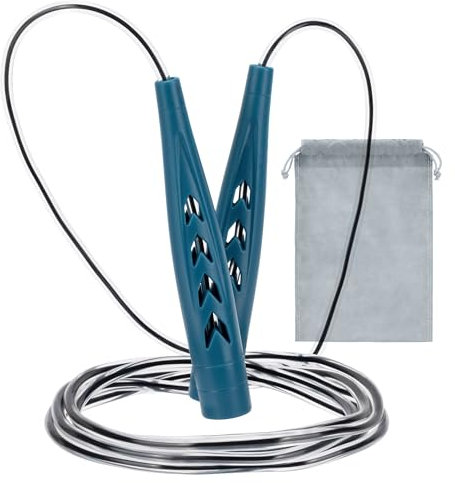 PRJ00 Corda Per Saltare Professionale, Jumping Rope Con Impugnatura Ergonomica E Cordino Regolabile Rivestito Che Garantisce Una Conservazione Ottimale