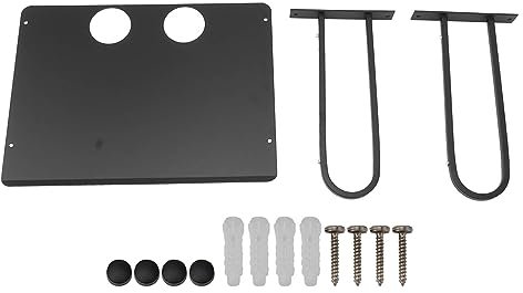 NYSUZHOUJI Wandmontierte Projektorregal Aluminium schwimmende Projektor Regale Router TV -Box DVD Player Kabelbox Schlafzimmer Wohnzimmer Raum Aluminium (Schwarz)