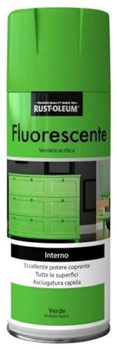 Rust-Oleum - SPRAY VERDE FLUORESCENTE FINITURA OPACA 400 ML
