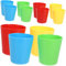 CIYODO 16 Pezzi bere tazza potabile colore semplice massa sorso bicchieri d'acqua infrangibili tazze d'acqua riutilizzabili che bevono bicchieri addominali Riutilizzabile