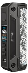 Lost Vape Thelema Solo 100W Akkuträger Cernunnos Gray – 18650/21700 kompatibel – Quest 2.0 Chipsatz – TFT Display – Original geliefert von Hookain – Kein Liquid und kein Nikotin enthalten