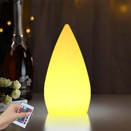 AXVRAV Kabellos Sauna Lampe, Saunalampe Dimmbar mit 16 RGB Farben & 4 Modi Farbwechsel Fernbedienung und USB Ladekabel, Tischlampe LED Tischleuchte Nachttischlampe für Saunaraum Restaurant Bar Garten