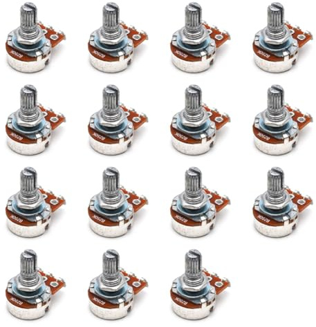 Bosiyrggrl 15pcs B Type (Volume) Guitar Accessories 18MM Electric Guitar Small Potentiometer Volume Knob Modulation Switch Handle,A