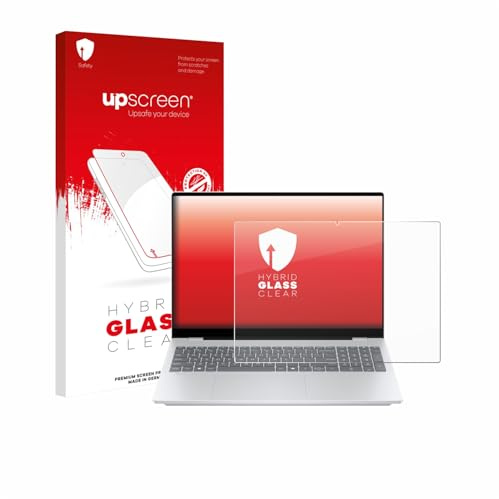 upscreen Schutzglas für HP OmniBook 7 AI 16-ay0775ng | Transparenter Displayschutz Made in Germany Klare 9H Schutzfolie Glas-Folie Montage-Set Anti-Fingerprint