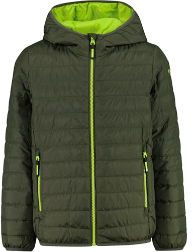CMP Kid Jacket FIX Hood Oil Green - 176