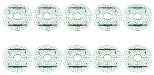 Healifty Support pour Plantes Grimpantes Fraisiers 10 Pièces en Rotin, Cadre de Plante Décoratif et Fonctionnel, pour Jardinage en Pot, Balcon et Culture Extérieure, Outil de Jardin