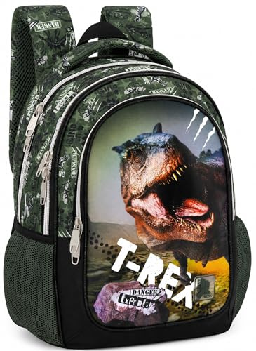 Julian Ross Ergonomischer Schulrucksack für Kinder, 33x15x43cm, 3 Fächer, Netz für Trinkflasche, Gepolsterte Träger, Griff, Gefüttertes Innenfach, Rucksack Jungen und Mädchen