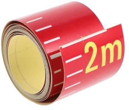Mikikit Reflective Waterproof Liquid Level Indicator Tape for Agricultural Irrigation Tanks and Rainwater Collection Barrels, High-Contrast Printed PVC Adhesive Ruler Tape for Dim