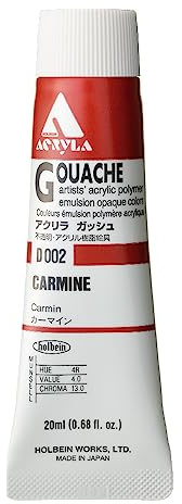 Holbein Acryla Gouache Carmine (A) 20ml