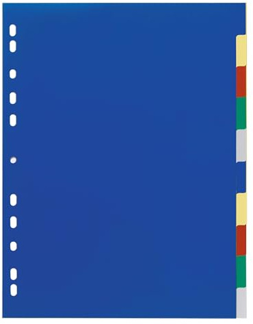 Durable Ordnerregister Blanko 2x5fbg Überbreit 10 Blatt