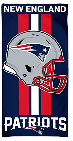 Offizielles NFL New England Patriots Strandhandtuch, Badetuch in 150x75 cm