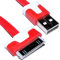 30 Polig iPhone iPod iPad Daten & Ladekabel USB Flach Kabel Rot 2 m [2 Meter/2m]