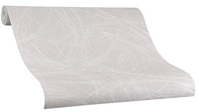 Tapete Greige Grau Grafisch Ovale Linien Geschwungen Ideal für Wohnzimmer Colani Visions Made in Germany 10,05m X 0,70m 53326