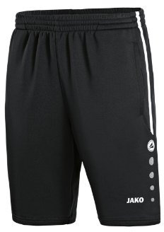JAKO Herren Trainingsshorts Active, Schwarz/Weiß, 3XL