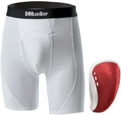 Mueller 58410 Short Flex Einsatz - Teen, Regular, rot