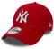 New Era 39Thirty Flexfit Stretch-Fit Cap - New York Yankees, Scarlet/White, S-M