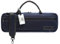 Beaumont „Blue Denim“ Querflötentasche C-Fuß Querflöten Koffer handgemacht Etui Jeans Hülle Instrumententasche Schulterriemen Lightcase Accessoire für Querflöte