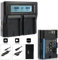 Blumax Akku LP-E6 1400mAh + Doppelladegerät LP-E6 Dual Charger | passend zu EOS 5D Mark II 2 EOS 5D Mark III 3 EOS 6D EOS 7D EOS 60D EOS 60Da EOS 70D || 2 Akkus gleichzeitig Laden