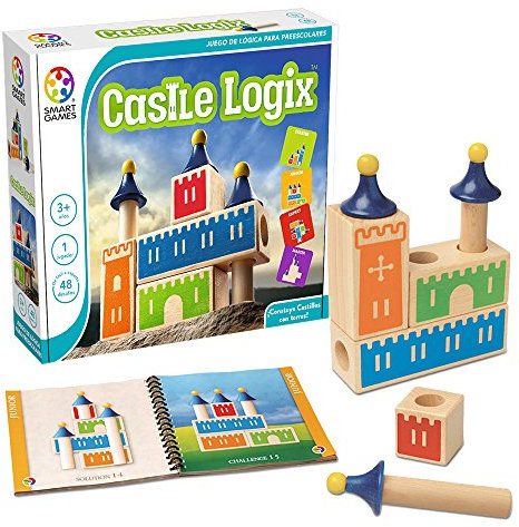 smart games - Castle Logix | Puzzle en Bois | Jeux éducatifs | Jouets pour Enfants 3 Ans 1 Joueur