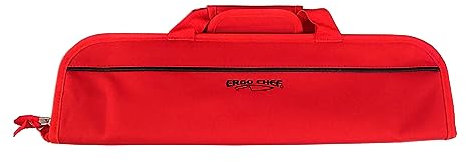 Ergo Chef 1005R 5 Pocket Knife Roll Bag, Nylon Polyester, Red
