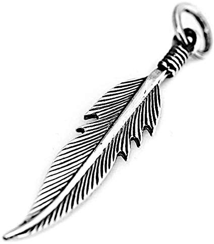 Windalf Silber Anhänger NAOMY 3.6 cm Federschmuck Glücks-Feder-Amulett Freundschaft 925 Sterlingsilber