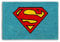 Excelsa Superman Fußmatte, Kokosfaser, hellblau, 40 x 60 x 1.5 cm